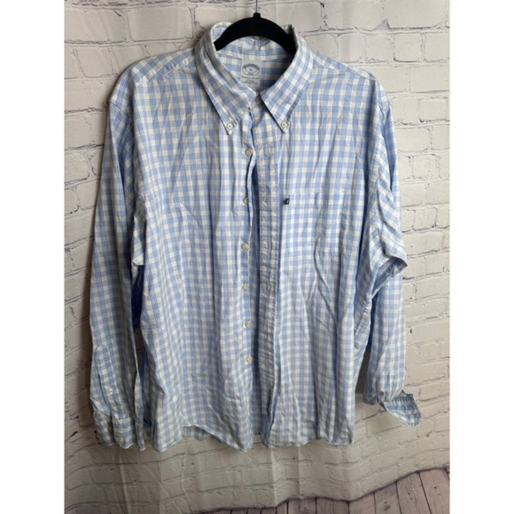 Brooks Brothers 346 Slim Fit Plaid Button Down Shirt XL LONG SLEEVE‎